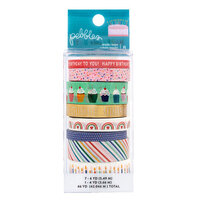 Pebbles - Happy Cake Day Collection - Washi Tape with Foil Accents