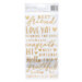 Jen Hadfield - Hey, Hello Collection - Thickers - Phrase - Puffy - Gold with Foil Accents