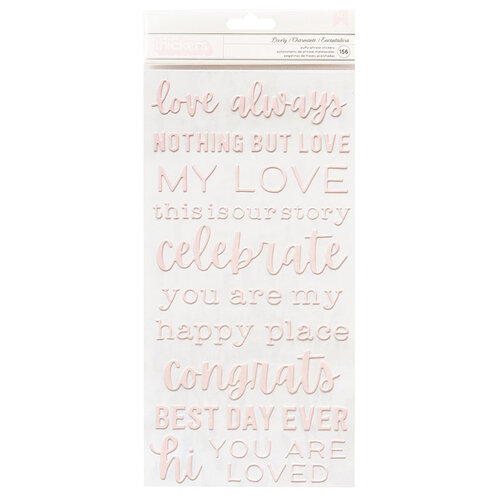 Pebbles - Lovely Moments Collection - Thickers - Phrase - Puffy