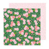 Pebbles - Lovely Moments Collection - 12 x 12 Double Sided Paper - Botanical Rose