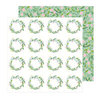 Pebbles - Lovely Moments Collection - 12 x 12 Double Sided Paper - Sprigs