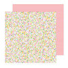 Pebbles - Sun and Fun Collection - 12 x 12 Double Sided Paper - Scattered Blossoms