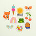 Pebbles - Sun and Fun Collection - Vinyl Waterproof Stickers