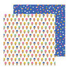 Pebbles - Live Life Happy Collection - 12 x 12 Double Sided Paper - Scoops