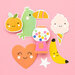 Pebbles - Live Life Happy Collection - Ephemera - Icons with Foil Accents