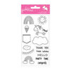Pebbles - Live Life Happy Collection - Clear Acrylic Stamps