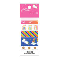 Pebbles - Live Life Happy Collection - Washi Tape with Foil Accents