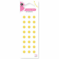 American Crafts - Pebbles - Self Adhesive Candy Dots - Sun Yellow, CLEARANCE
