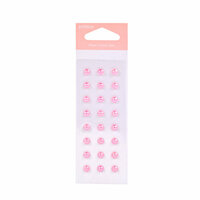 American Crafts - Pebbles - New Arrival Collection - Self Adhesive Candy Dots - Pearl - Baby Pink