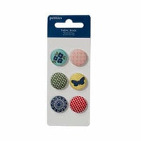 American Crafts - Pebbles - Fresh Goods Collection - Fabric Brads