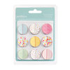 American Crafts - Pebbles - Hip Hip Hooray Collection - Stitched Dimensional Circles