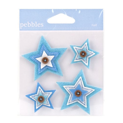 American Crafts - Pebbles - New Arrival Collection - Felt Embellishments - Boy