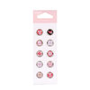 American Crafts - Pebbles - New Arrival Collection - Epoxy Brads - Girl