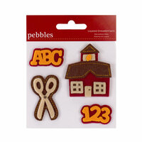 American Crafts - Pebbles - Layered Felt Embellishments - ABC School