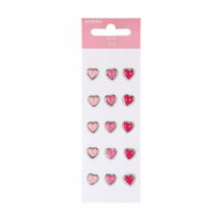 American Crafts - Pebbles - Ever After Collection - Heart Brads