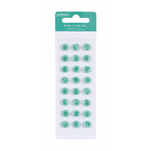 American Crafts - Pebbles - Floral Lane Collection - Self Adhesive Candy Dots - Lollipop Buttons