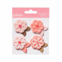 American Crafts - Pebbles - New Addition Girl Collection - Layered Felt Embellishments