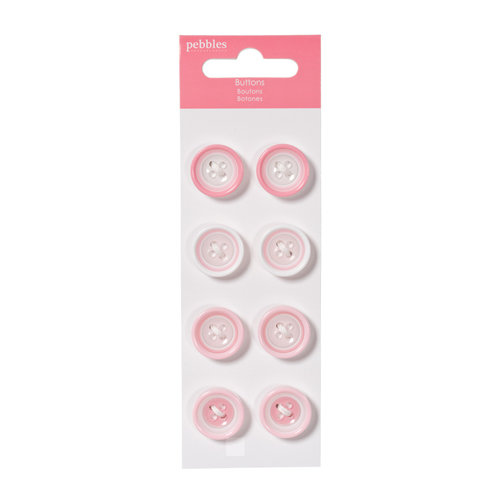 American Crafts - Pebbles - New Addition Girl Collection - Buttons