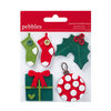 American Crafts - Pebbles - Welcome Christmas Collection - Layered Felt Embellishments