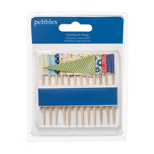 American Crafts - Pebbles - Fresh Goods Collection - Toothpick Flags