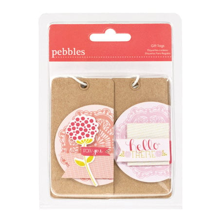 American Crafts - Pebbles - Country Picnic Collection - Layered Kraft Gift Tags