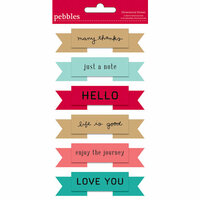 American Crafts - Pebbles - Walnut Grove Collection - 3 Dimensional Banners