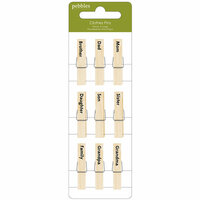 Pebbles - Family Ties Collection - Clothes Pins