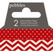 Pebbles - Basics Collection - Washi Tape - Dot and Chevron - Rouge