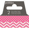 Pebbles - Basics Collection - Washi Tape - Dot and Chevron - Begonia