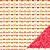 American Crafts - Pebbles - Happy Go Lucky Collection - 12 x 12 Double Sided Paper with Varnish Accents - Glad