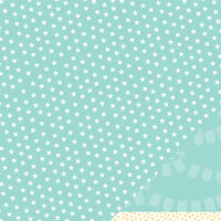 American Crafts - Pebbles - Ever After Collection - 12 x 12 Double Sided Paper with Glitter Accents - Sparkle