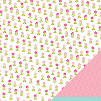 American Crafts - Pebbles - Ever After Collection - 12 x 12 Double Sided Paper - Blushing Princess