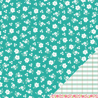 American Crafts - Pebbles - Floral Lane Collection - 12 x 12 Double Sided Textured Paper - You're Sweet