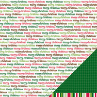 American Crafts - Pebbles - Welcome Christmas Collection - 12 x 12 Double Sided Paper - Merry Christmas