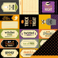 American Crafts - Pebbles - Tricks and Treats Collection - Halloween - 12 x 12 Double Sided Paper - Cauldron Ct.