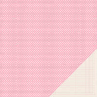 American Crafts - Pebbles - Basics Collection - 12 x 12 Double Sided Paper - Peony Mini Dot