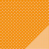 Pebbles - Basics Collection - 12 x 12 Double Sided Paper - Apricot Dot