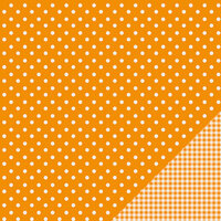 Pebbles - Basics Collection - 12 x 12 Double Sided Paper - Apricot Dot