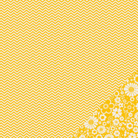 Pebbles - Basics Collection - 12 x 12 Double Sided Paper - Honeycomb Chevron