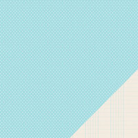 American Crafts - Pebbles - Basics Collection - 12 x 12 Double Sided Paper - Powder Mini Dot