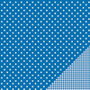 Pebbles - Basics Collection - 12 x 12 Double Sided Paper - Marine Dot