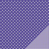 Pebbles - Basics Collection - 12 x 12 Double Sided Paper - Purple Dot