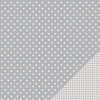 Pebbles - Basics Collection - 12 x 12 Double Sided Paper - Ash Dot