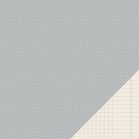Pebbles - Basics Collection - 12 x 12 Double Sided Paper - Ash Mini Dot