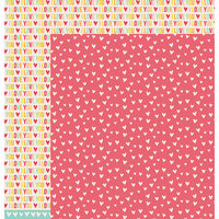 American Crafts - Pebbles - Love You More Collection - 12 x 12 Double Sided Paper - Emily