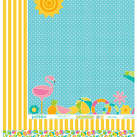 Pebbles - Party with Amy Locurto - 12 x 12 Double Sided Paper - Poolside