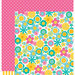 American Crafts - Pebbles - Party with Amy Locurto - 12 x 12 Double Sided Paper - Sunshine