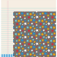 American Crafts - Pebbles - Party with Amy Locurto - 12 x 12 Double Sided Paper - Pow