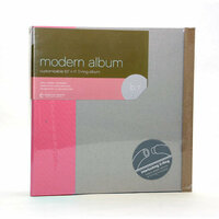 American Crafts - Modern Album - Customizable 8.5x11 D-Ring - Pink
