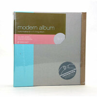 American Crafts - Modern Album - Customizable 8.5x11 D-Ring - Blue